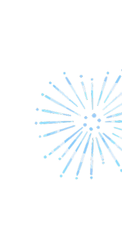 右下の花火のイラスト