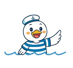 横浜案内をするマスコットキャラクター